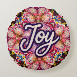 Bright Kaleidoscope Art Pillow – Joy Edition  