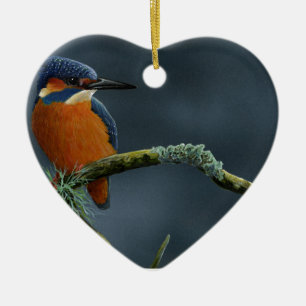 Bright Kingfisher gifts Ceramic Ornament