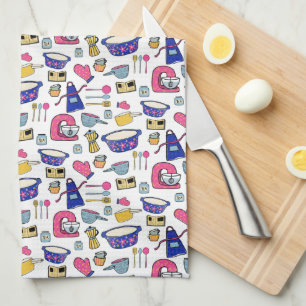 Bright Kitchen Utensils Cook Cake Baker Kitchen Towel