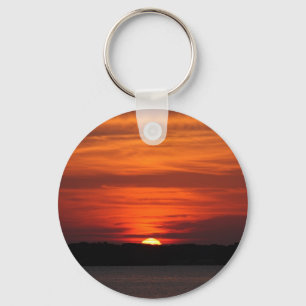 Bright Lake Sunrise keychain