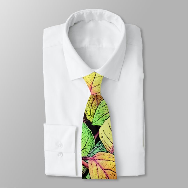 Bright Leaves  Tie (Tied)