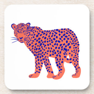 Bright Leopard Coaster