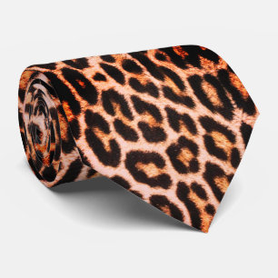 Bright Leopard Neck Tie