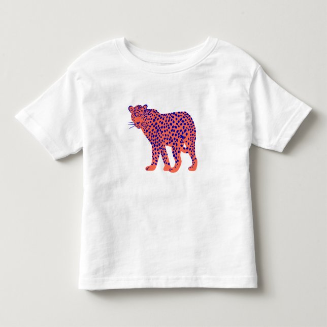 Bright Leopard Toddler T-shirt (Front)