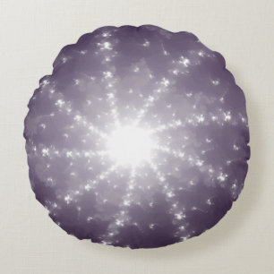 Bright Light at End of the Tunnel Round Pillow