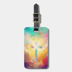 Bright Light Cross Luggage Tag
