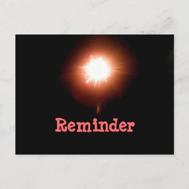 Bright Light Reminder Card (Front)