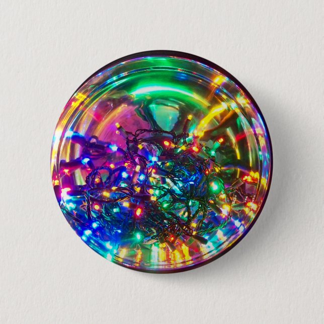 Bright Lights of Christmas 2 Inch Round Button (Front)