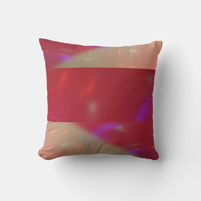 bright lights stripes throw pillow (Front)
