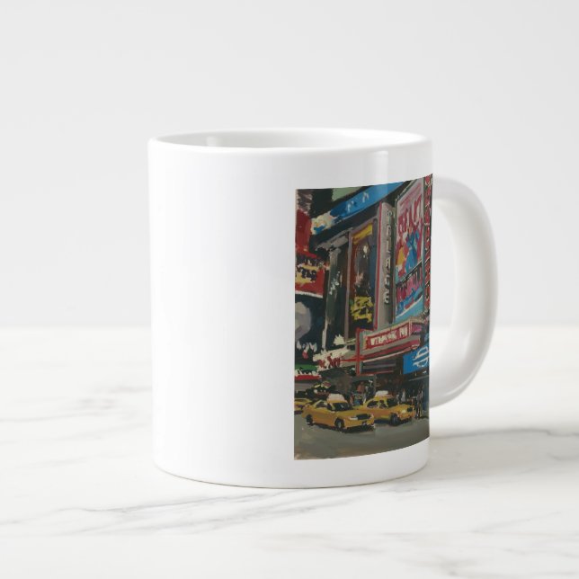 Bright Lights Times Square 2012 Large Coffee Mug (Front Right)