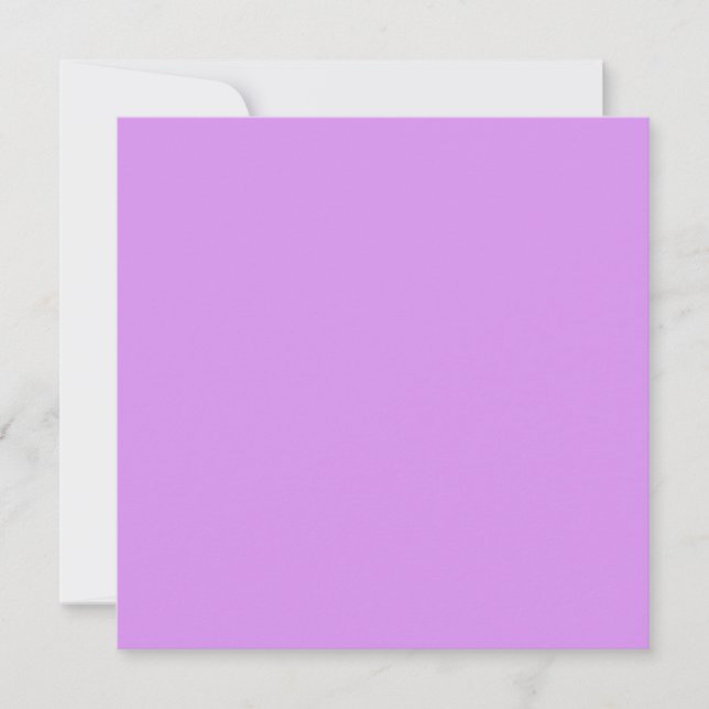 Bright lilac (solid colour)  holiday card (Front)