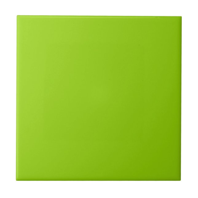 Bright Lime Green Color Tile (Front)