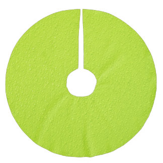 Bright Lime Green Neon Trendy Colours Brushed Polyester Tree Skirt