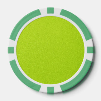 Bright Lime Green Neon Trendy Colours Poker Chips