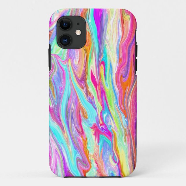Bright Liquid Colour Neon Case-Mate iPhone Case (Back)