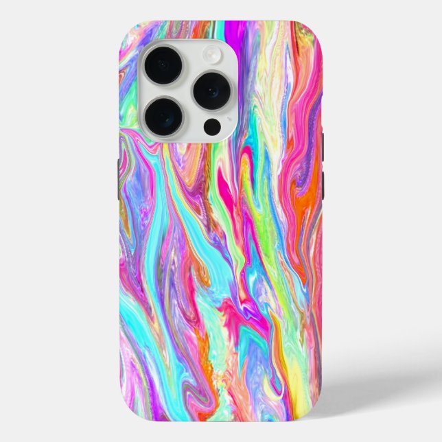 Bright Liquid Colour Neon Case-Mate iPhone Case (Back)