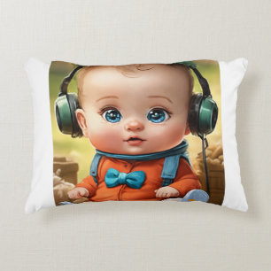 Bright Little Brain – Smart Baby Face Accent Pillow