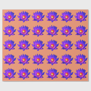 Bright Lotus Flower Wrapping Paper