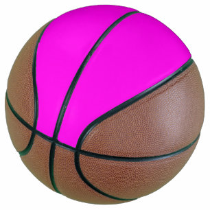 Bright Magenta Solid Color Basketball