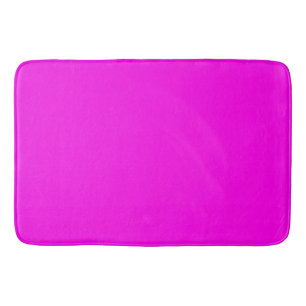 Bright Magenta Solid Colour Bath Mat