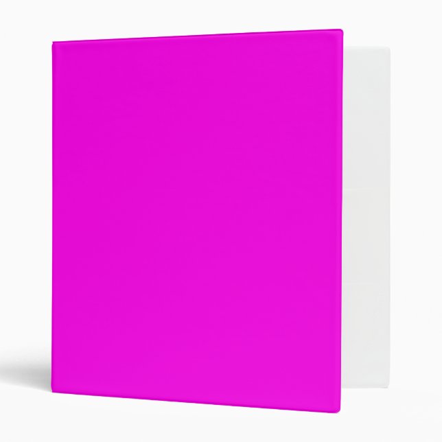 Bright Magenta Solid Colour Binder (Front/Inside)