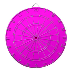 Bright Magenta Solid Colour Dartboard