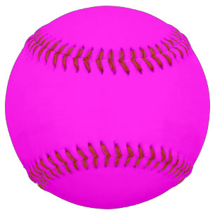 Bright Magenta Solid Colour Softball