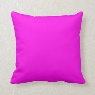  Bright Magenta (solid colour)  Throw Pillow