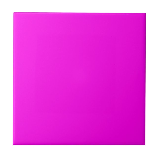 Bright Magenta Solid Colour Tile (Front)