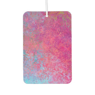 Bright Magenta Sunset Abstract Acrylic Pour Air Freshener