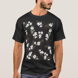 Bright Magnolia Floral Seamless Pattern T-Shirt