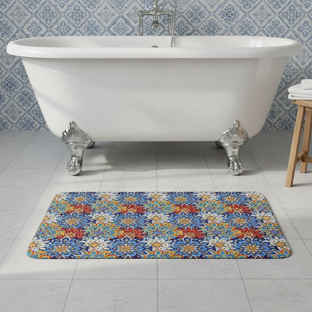 bright mandala  bath mat (Creator Uploaded)