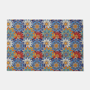 bright mandala  doormat
