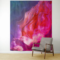 *~* Bright Marble Hot Pink Blue Abstract Art
