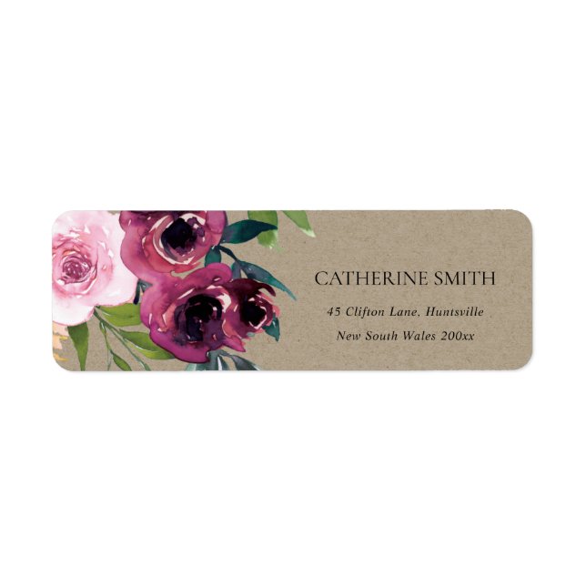 BRIGHT MARINE BLUSH BURGUNDY BUNCH ADRESSE DE BUNC (Devant)