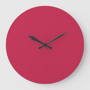 Bright maroon (solid color)  large clock
