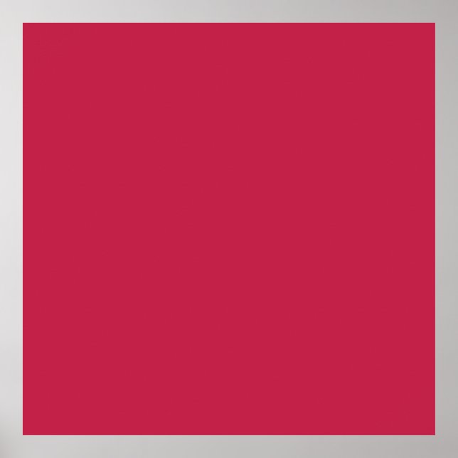 Bright maroon (solid colour)  poster (Front)