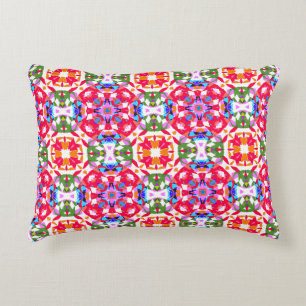 Bright Merry Traditional Christmas Star Pattern Accent Pillow