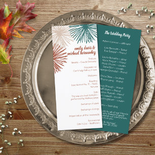 Bright Modern Abstract Dark Teal Copper Bisque  Program