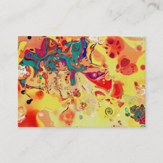 Bright modern artistic business cards. card