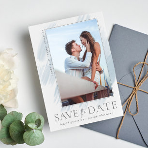 Bright & Modern Flat Save The Date Card
