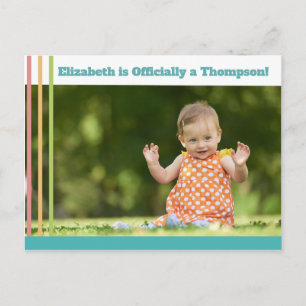 Bright Modern Stripes Adoption Announcements