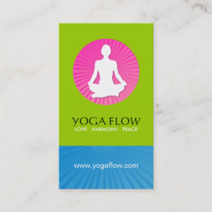 Bright Modern Yoga Business Cards