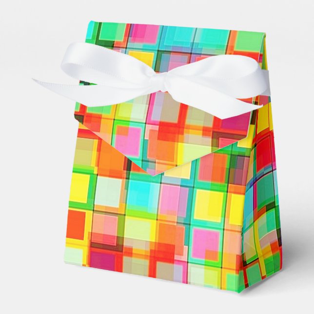 Bright mosaic favor box (Front Side)