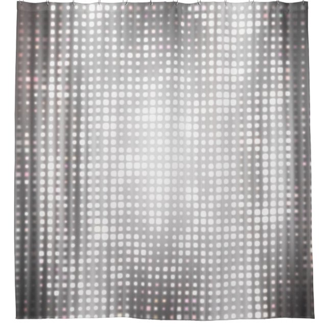 Bright Mosaic: Glossy Grey Abstract. (Front)