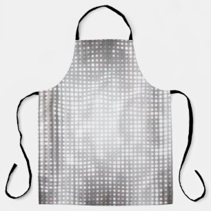 Bright Mosaic: Glossy Grey Abstract. Apron