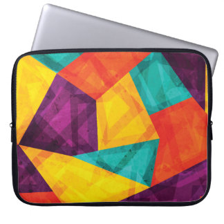 Bright Mosaic Grunge Seamless Pattern Laptop Sleeve