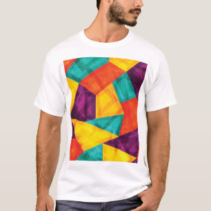 Bright Mosaic Grunge Seamless Pattern T-Shirt