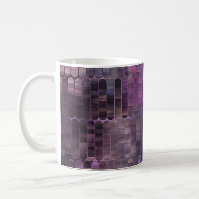 Bright Mosaic: Multicolored Glossy Abstract. Coffee Mug (Left)