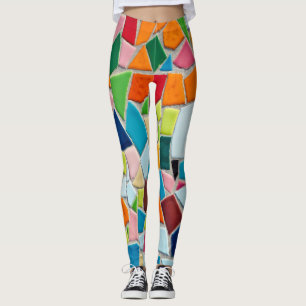Bright Mosaic Tiles Leggings